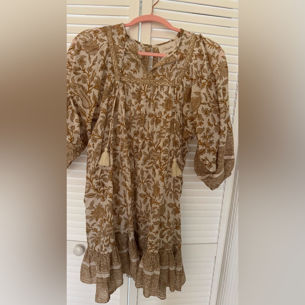 Cleobella XS dress.new no tag w/ belt. Adorable
